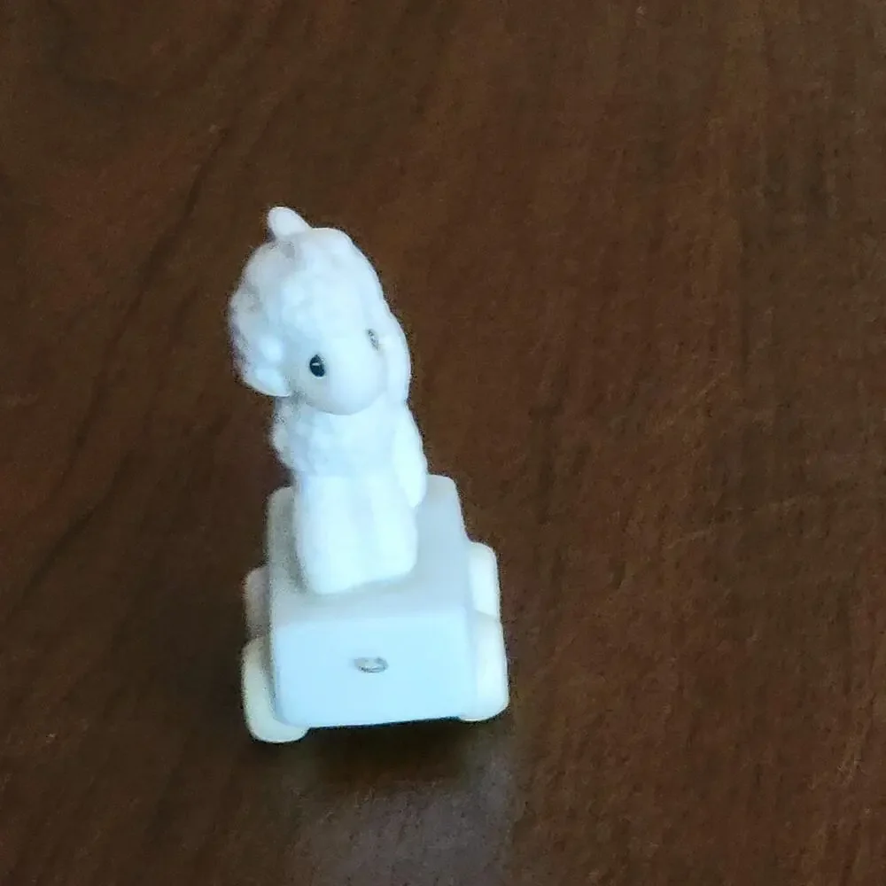 Vtg 1985 Precious Moments Happy Birthday Little Lamb 1st Birthday Train 15946